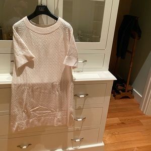 Qi Cashmere Cable Tunic Dress NWT